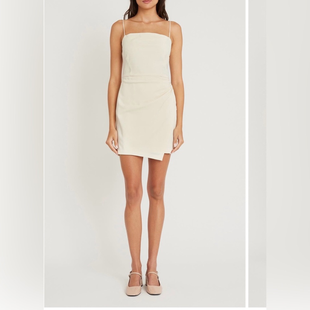 Luxely Rain Sheath Dress- Antique White